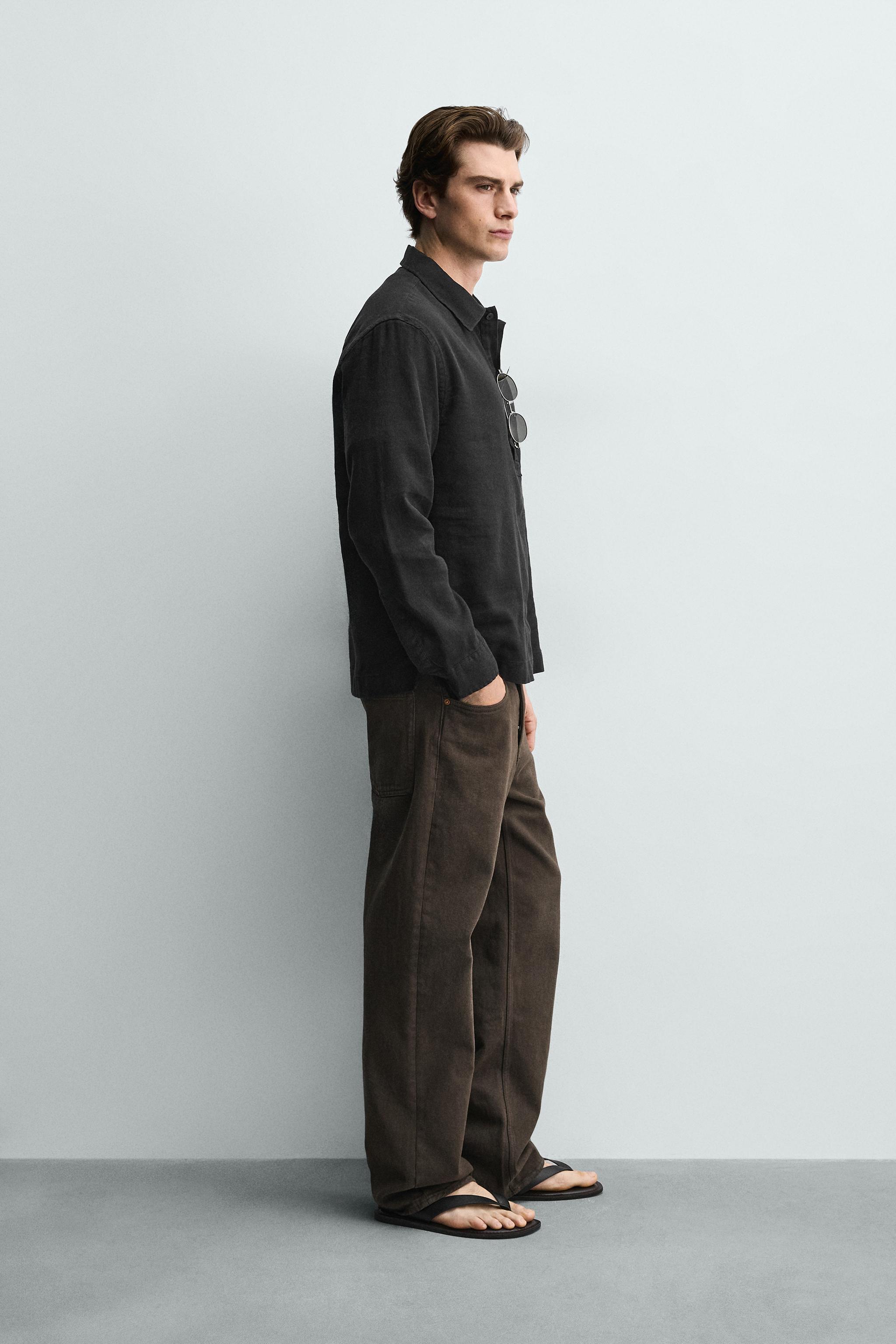 COTTON-LINEN POLO SHIRT